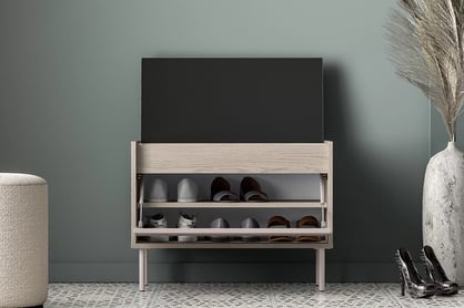 Botník Tivano 06 69 cm - kašmír / dub cremona skříňka na boty Tivano 06 69 cm - kašmír / dub cremona