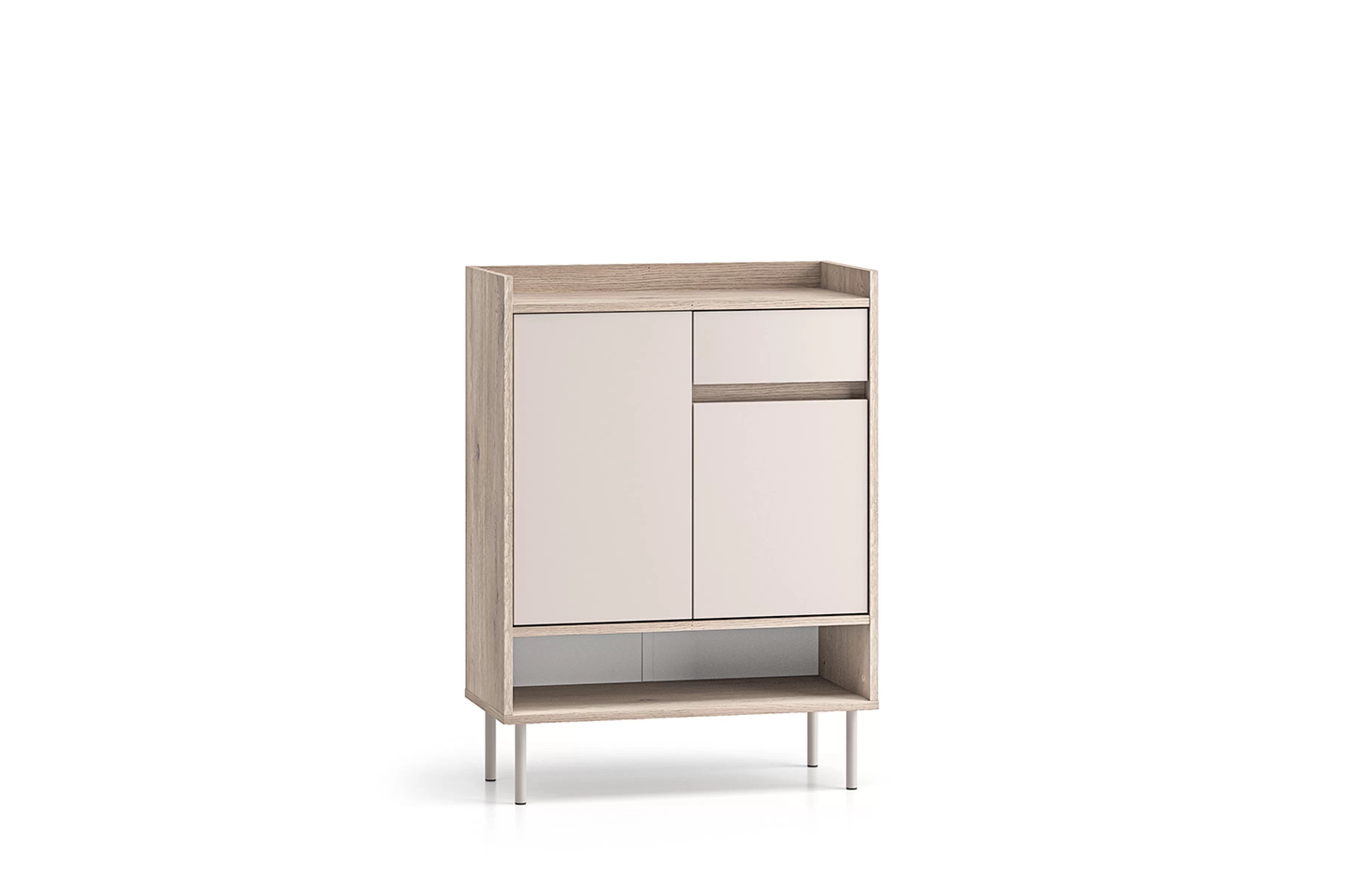 Botník Tivano 03 70 cm - kašmír / dub cremona skříňka na boty Voco 03 70 cm - kašmír / dub cremona