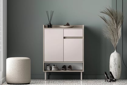 Botník Tivano 03 70 cm - kašmír / dub cremona skříňka na boty Voco 03 70 cm - kašmír / dub cremona