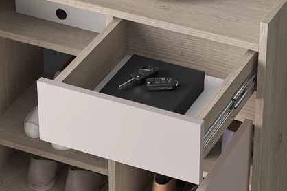 Botník Tivano 03 70 cm - kašmír / dub cremona skříňka na boty Voco 03 70 cm - kašmír / dub cremona