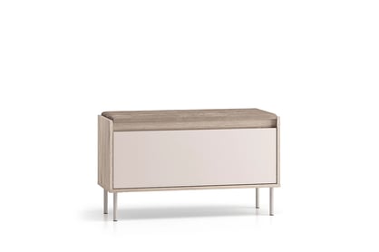 Botník Tivano 05 90 cm - kašmír / dub cremona skříňka na boty Voco 05 90 cm - kašmír / dub cremona