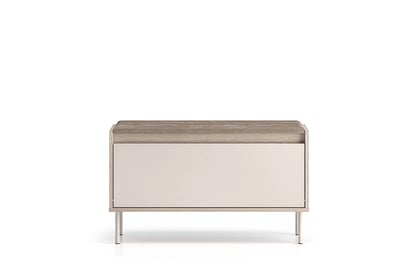 Botník Tivano 05 90 cm - kašmír / dub cremona skříňka na boty Voco 05 90 cm - kašmír / dub cremona