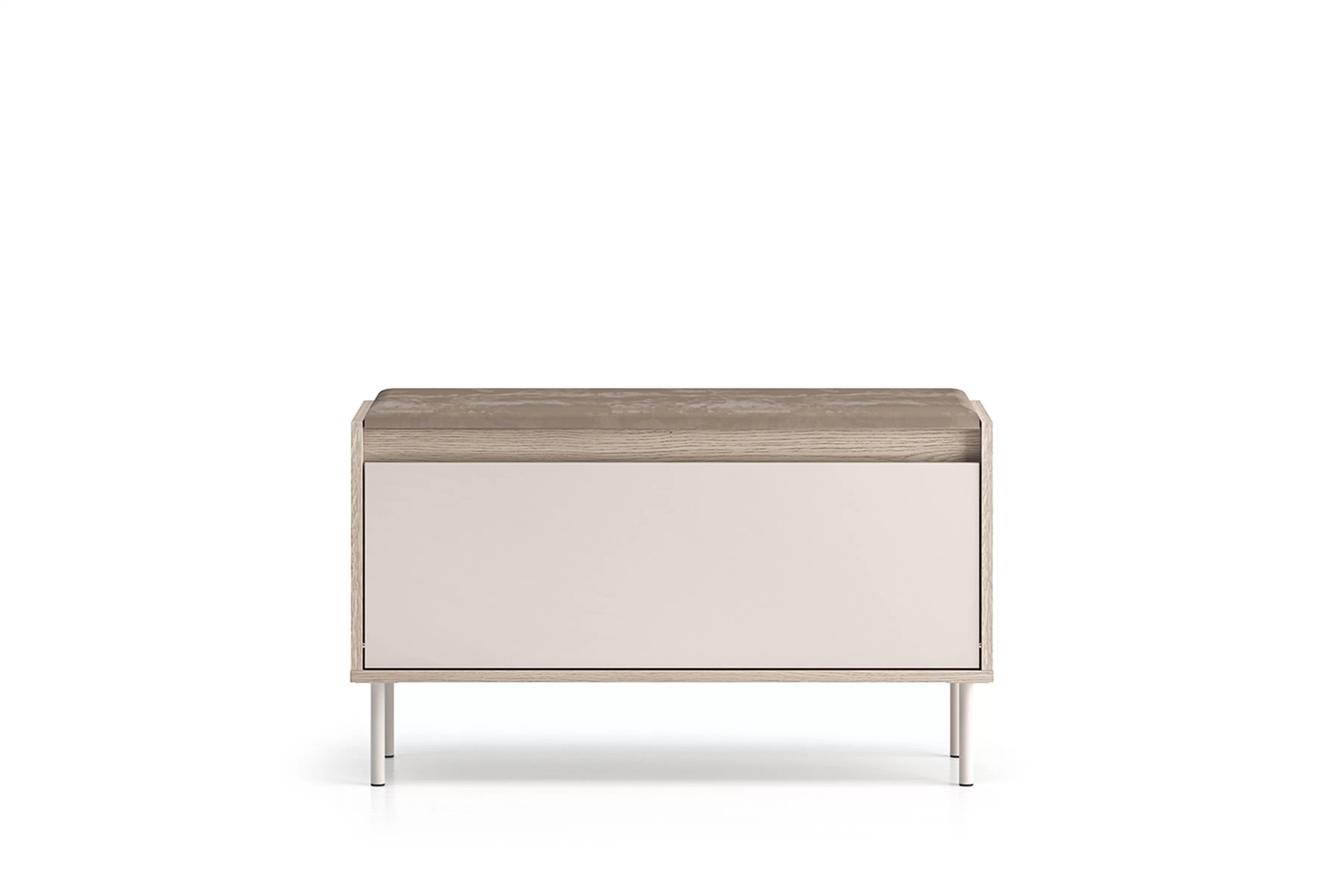 Botník Tivano 05 90 cm - kašmír / dub cremona skříňka na boty Voco 05 90 cm - kašmír / dub cremona