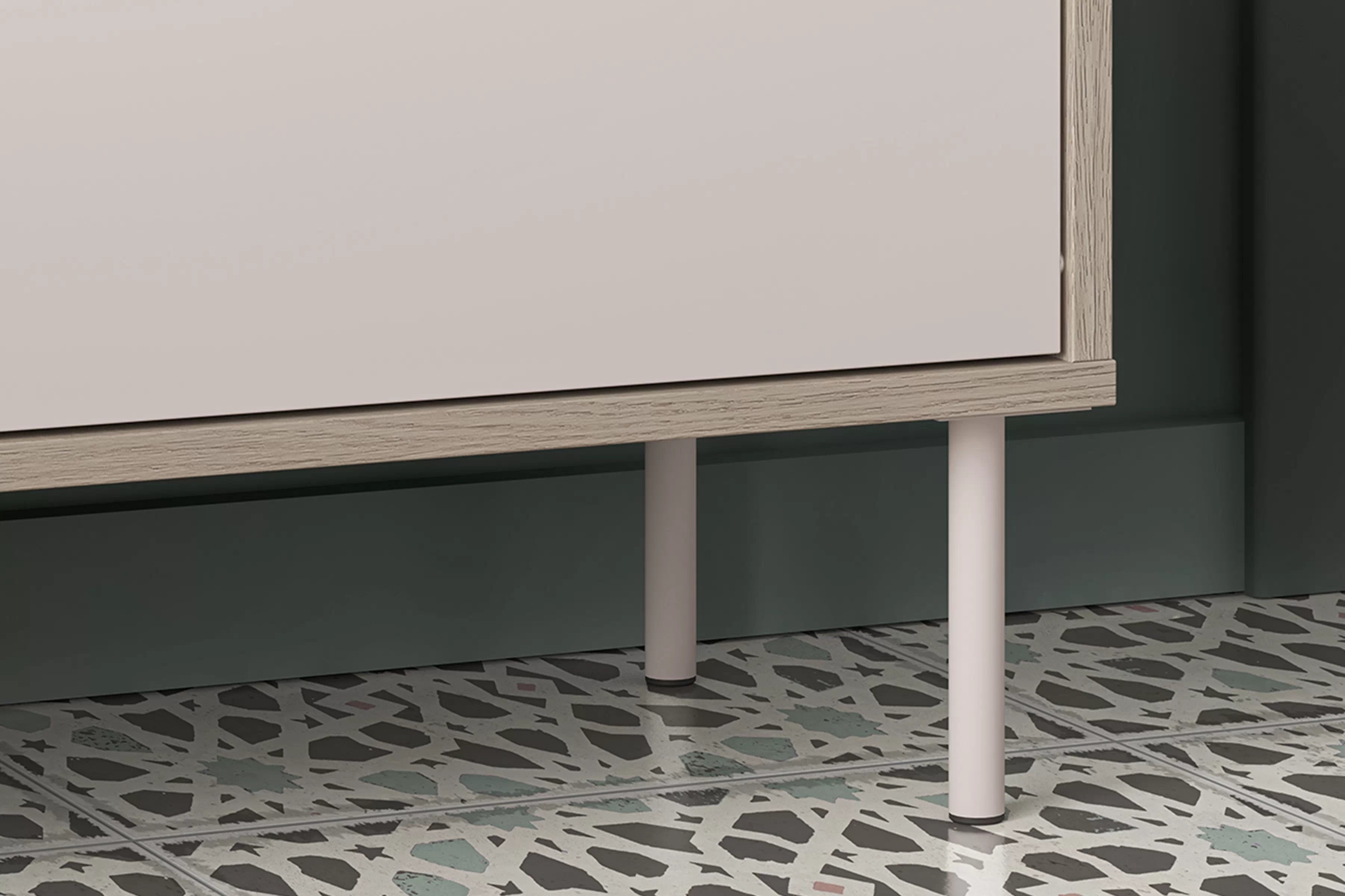 Botník Tivano 05 90 cm - kašmír / dub cremona skříňka na boty Voco 05 90 cm - kašmír / dub cremona