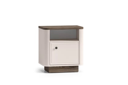 Nočný stolík Amberto 50 cm - kašmír / dub windmill tmavý