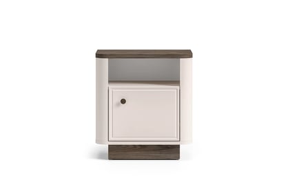 Nočný stolík Amberto 50 cm - kašmír / dub windmill tmavý Nočný Stolík Amberto 50 cm - kašmír / Dub windmill dark