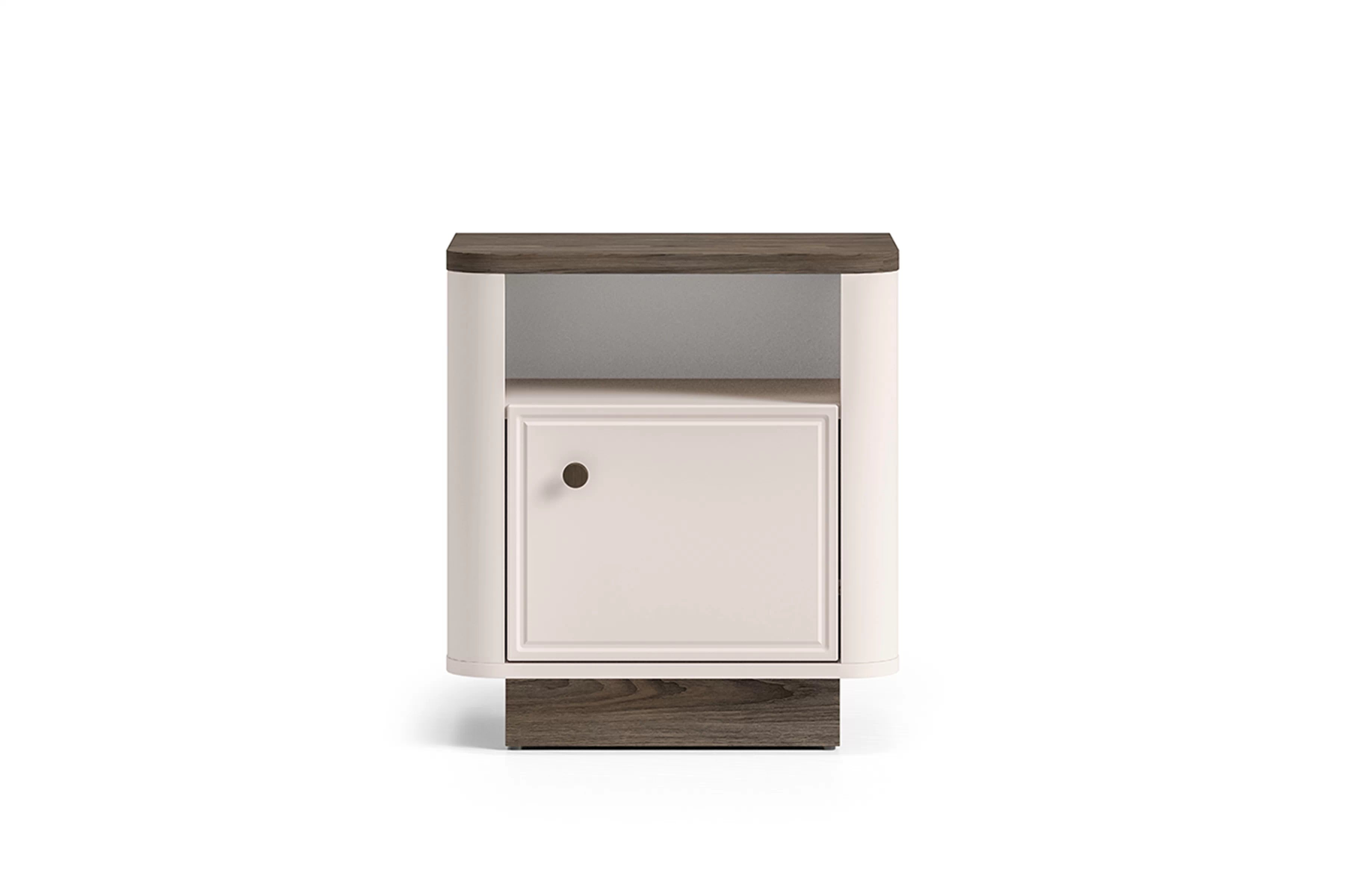 Nočný stolík Amberto 50 cm - kašmír / dub windmill tmavý Nočný Stolík Amberto 50 cm - kašmír / Dub windmill dark