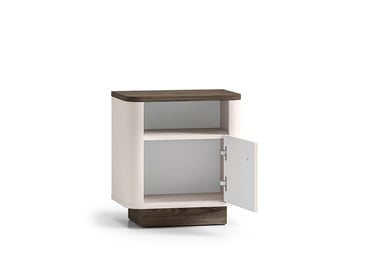 Nočný stolík Amberto 50 cm - kašmír / dub windmill tmavý Nočný Stolík Amberto 50 cm - kašmír / Dub windmill dark