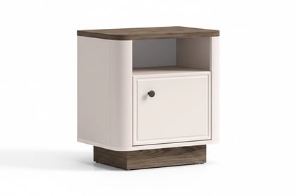 Nočný stolík Amberto 50 cm - kašmír / dub windmill tmavý