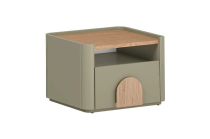 Nočný stolík Amilio 50 cm - eukalyptus / dub baltic dune / dub prírodný