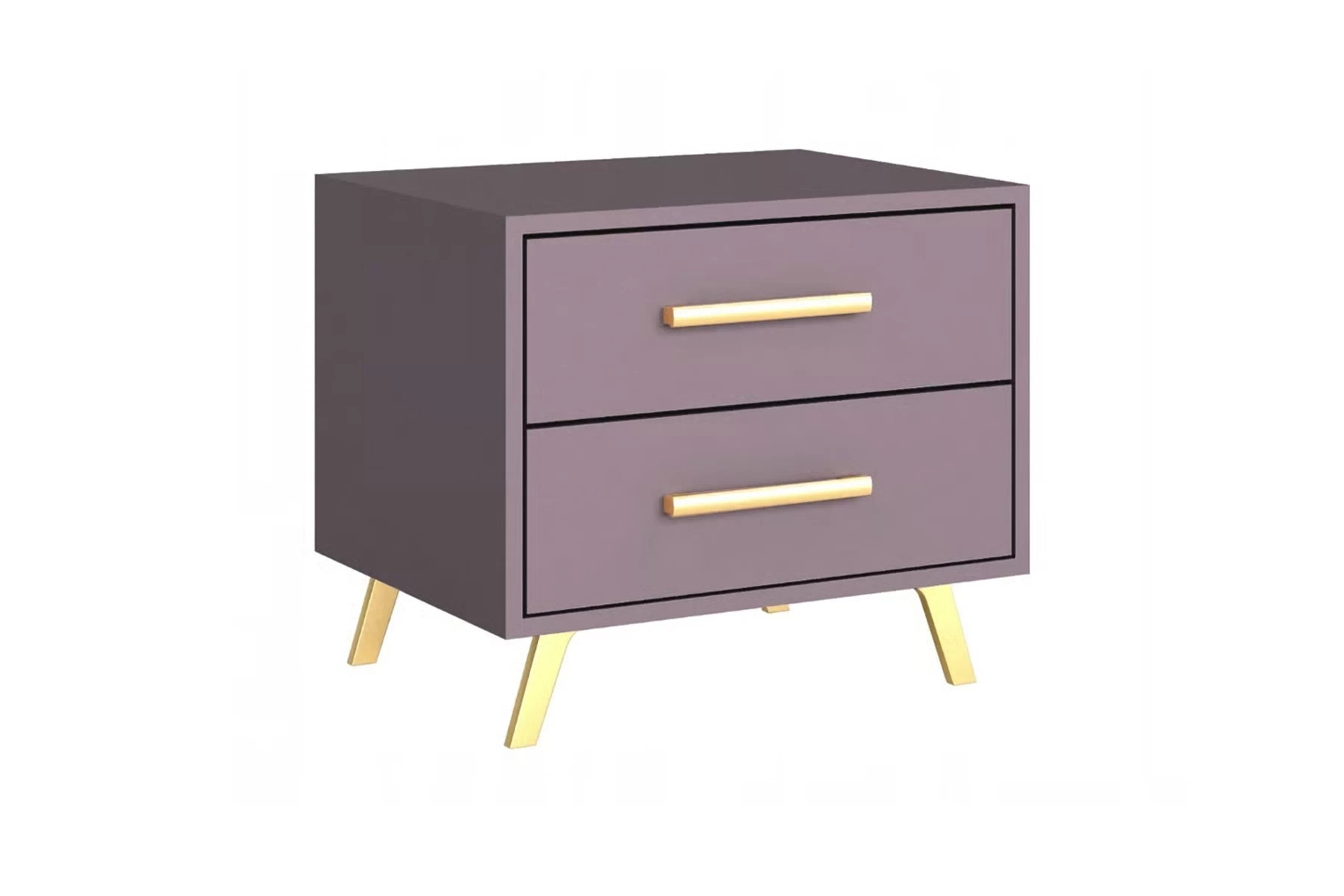 Nočný stolík Bali - slivka Nočný Stolík Bali so zásuvkami - sliwka