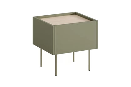 Nočný stolík Desin 45 cm - olivová / dub nagano Nočný Stolík Desin z szuflada 45 cm - Oliva / Dub nagano