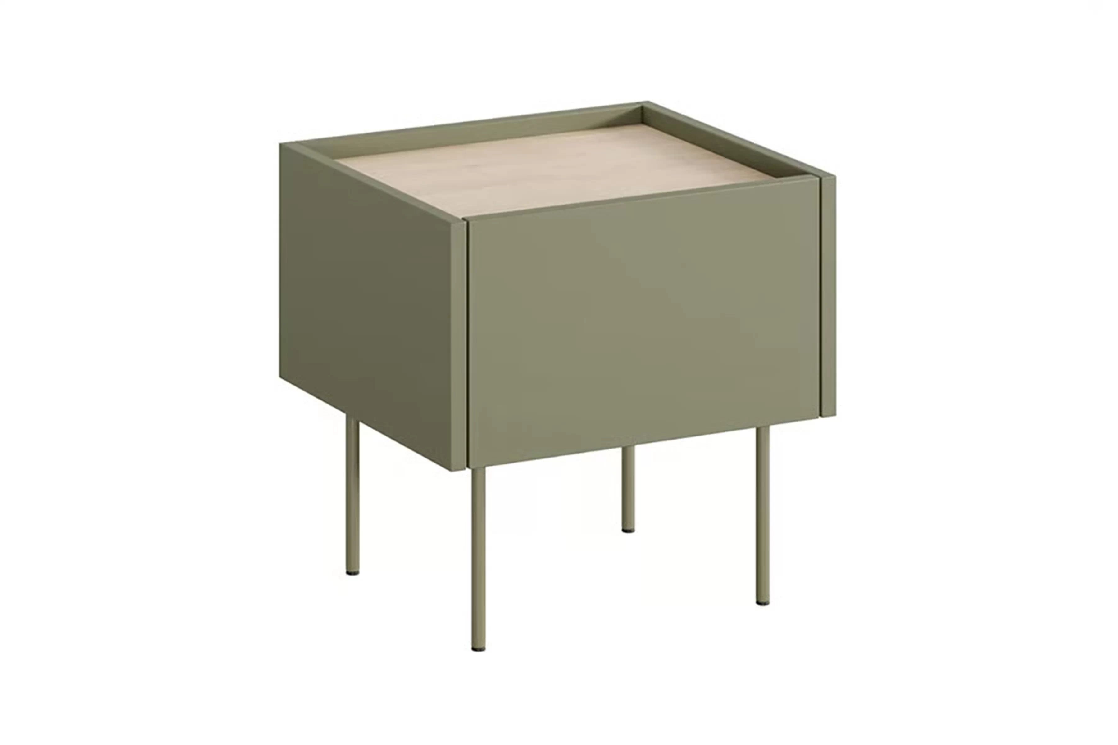 Nočný stolík Desin 45 cm - olivová / dub nagano Nočný Stolík Desin z szuflada 45 cm - Oliva / Dub nagano