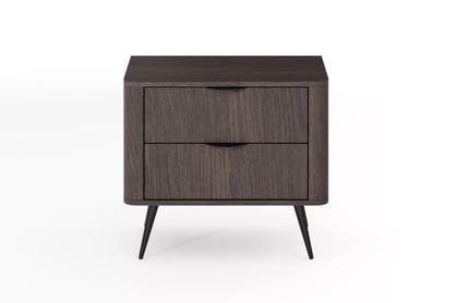 Noční stolek Edrin 63 cm se zásuvkami - dub dunin / černá Noční stolek Edrin 63 cm se zásuvkami - dub dunin / černá