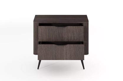 Noční stolek Edrin 63 cm se zásuvkami - dub dunin / černá Noční stolek Edrin 63 cm se zásuvkami - dub dunin / černá