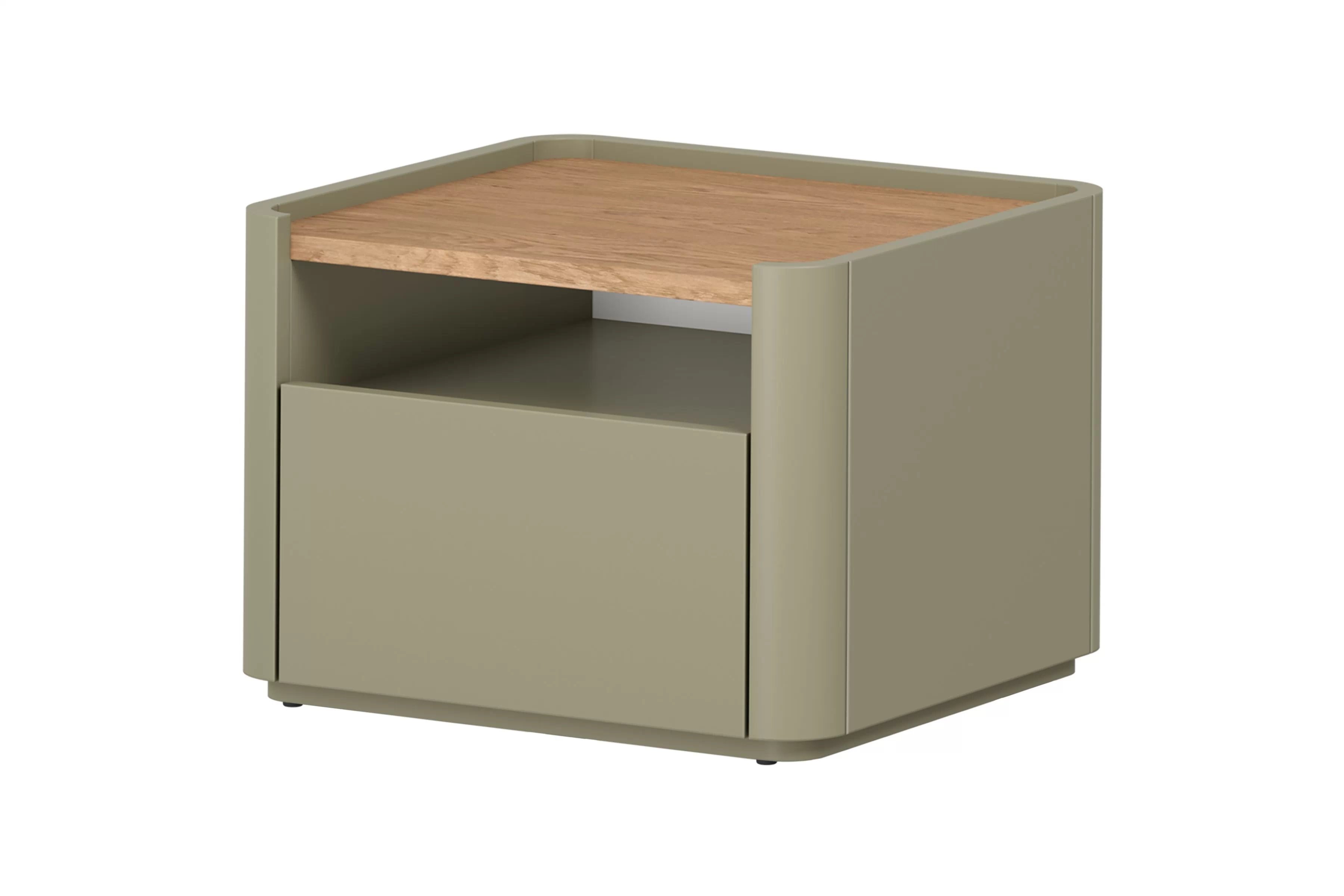 Nočný stolík Elivo 50 cm so zásuvkou - eukalyptus / dub baltic dune Nočný Stolík Elivo 50 cm z szuflada - eukaliptus / Dub baltic dune