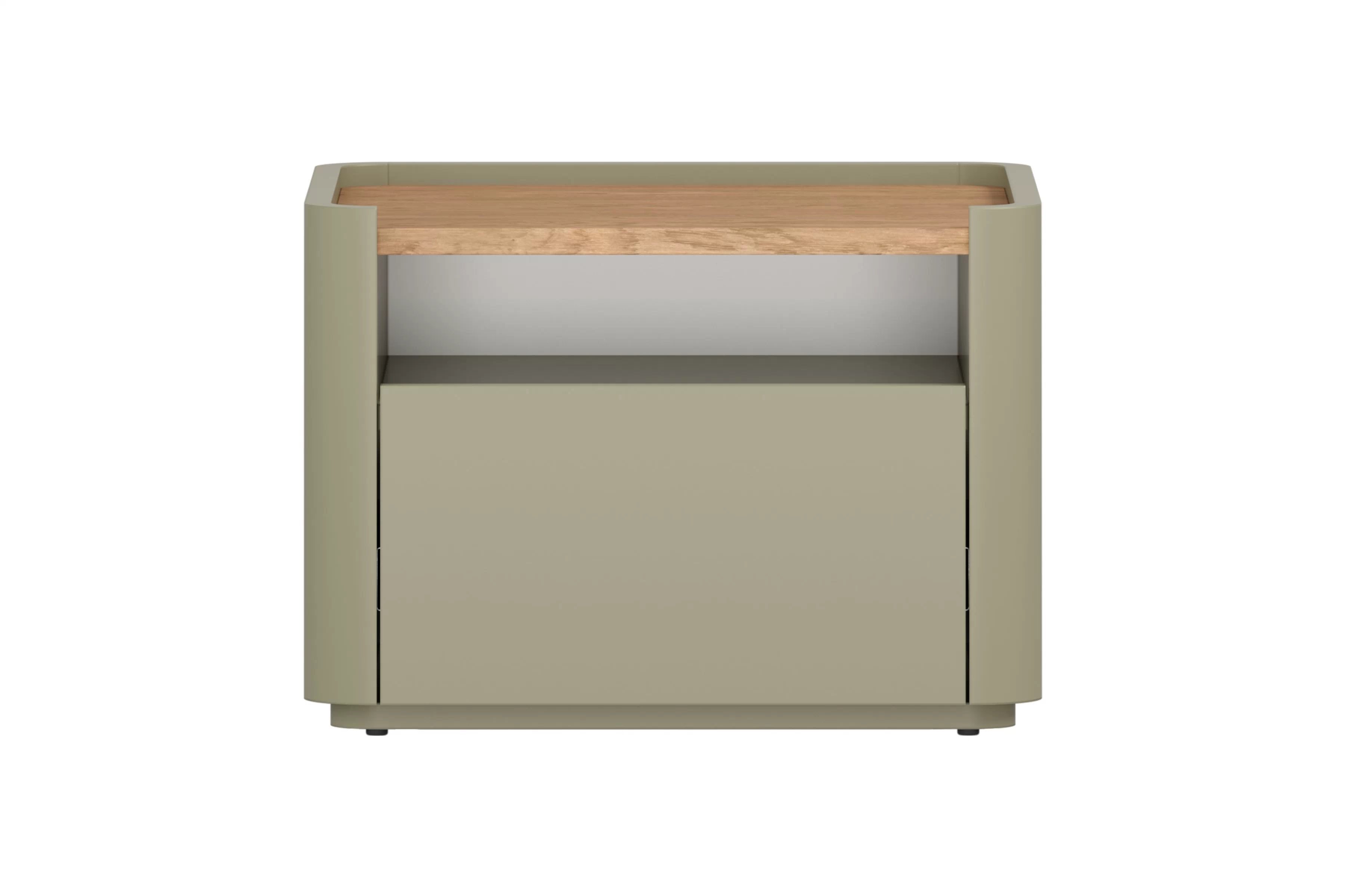 Nočný stolík Elivo 50 cm so zásuvkou - eukalyptus / dub baltic dune Nočný Stolík Elivo 50 cm z szuflada - eukaliptus / Dub baltic dune