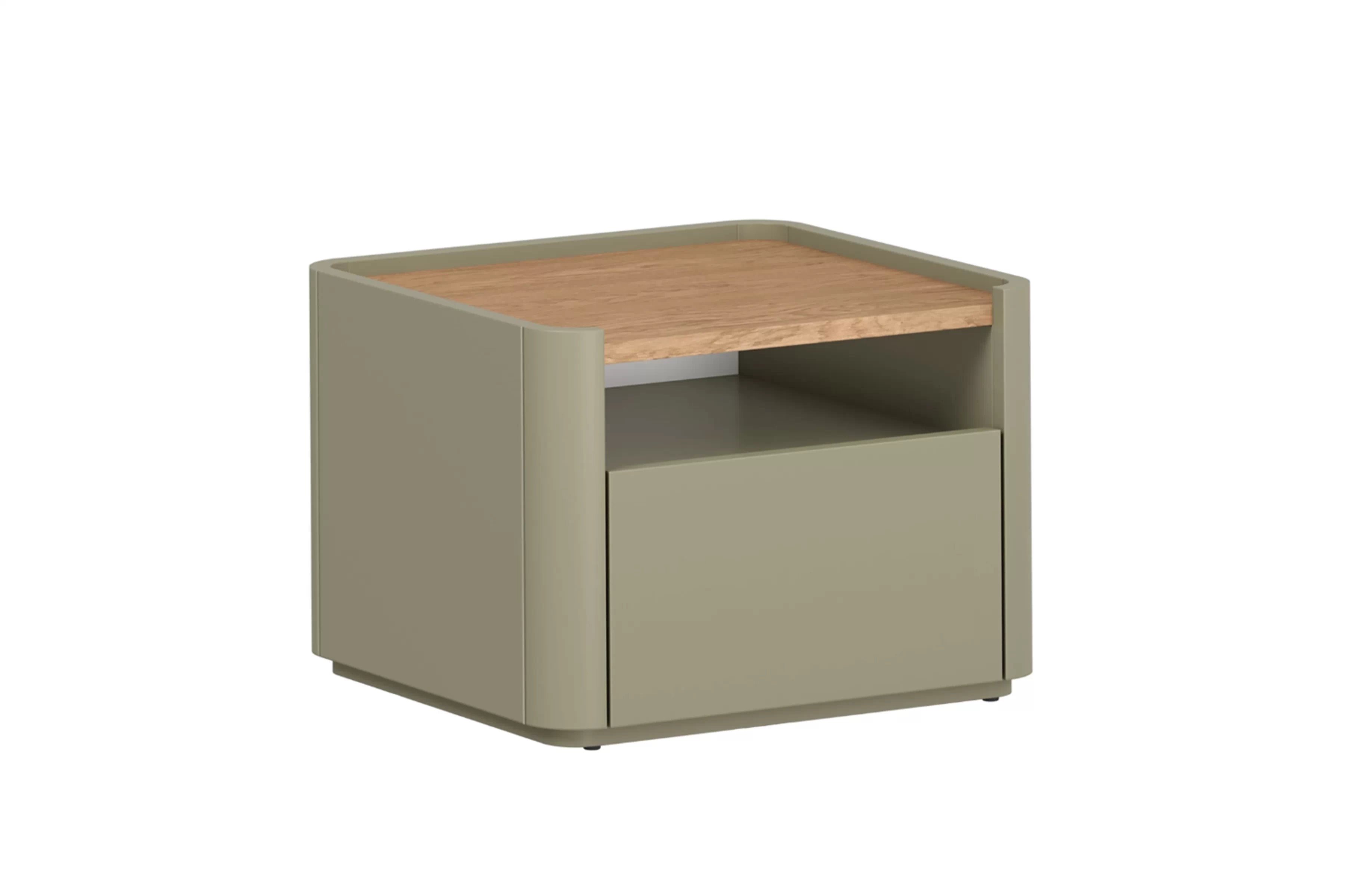 Nočný stolík Elivo 50 cm so zásuvkou - eukalyptus / dub baltic dune Nočný Stolík Elivo 50 cm z szuflada - eukaliptus / Dub baltic dune