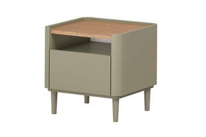 Nočný Stolík Elivo 50 cm z szuflada na nôžkach - eukaliptus / Dub baltic dune