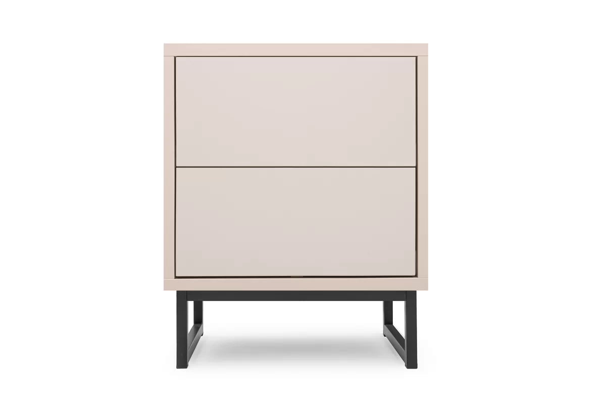 Nočný stolík Genua so zásuvkami 43 cm - Béžová Nočný Stolík Genua so zásuvkami 43 cm - Béžová