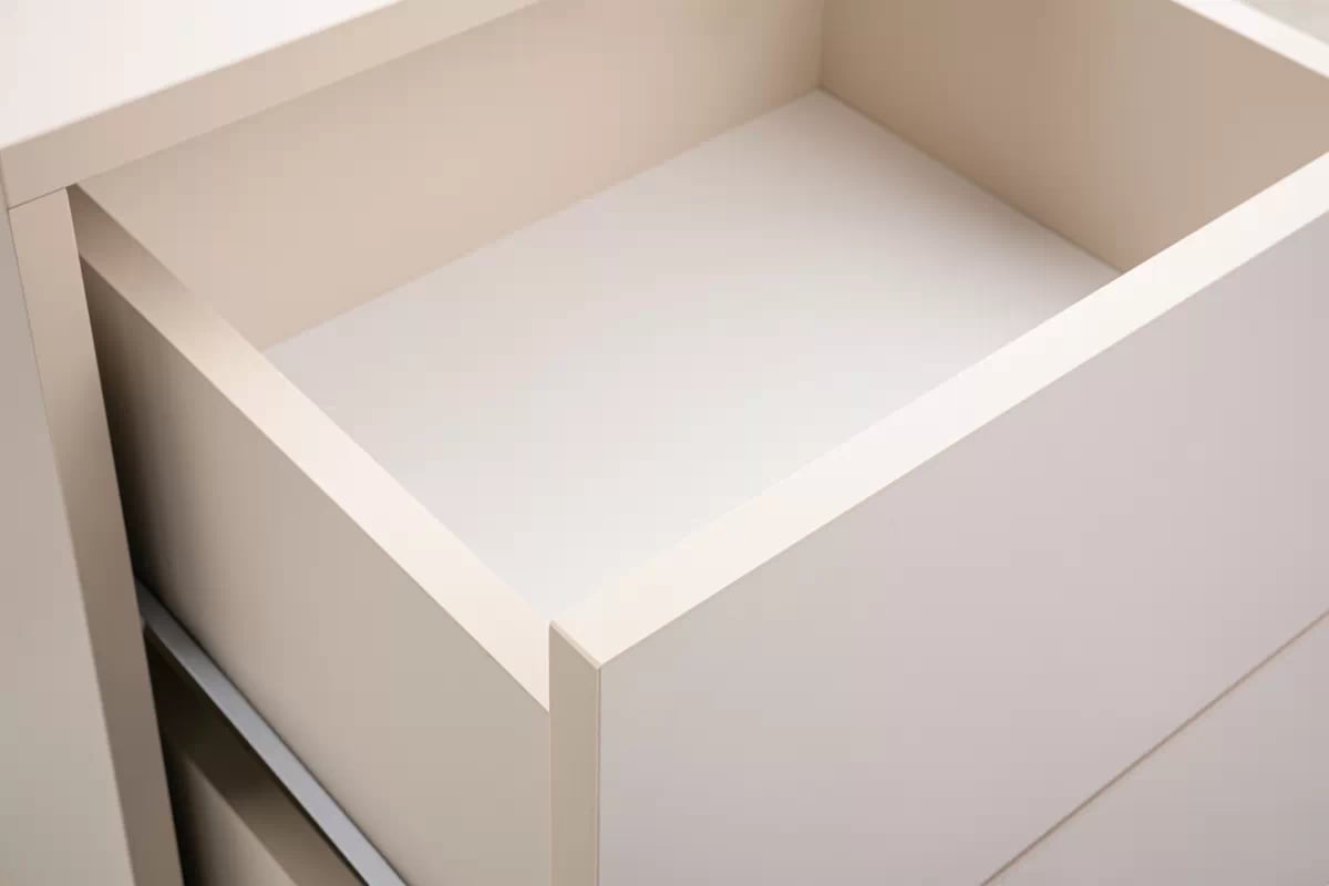 Nočný stolík Genua so zásuvkami 43 cm - Béžová Nočný Stolík Genua so zásuvkami 43 cm - Béžová