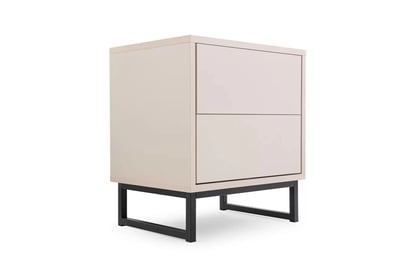 Nočný stolík Genua so zásuvkami 43 cm - Béžová