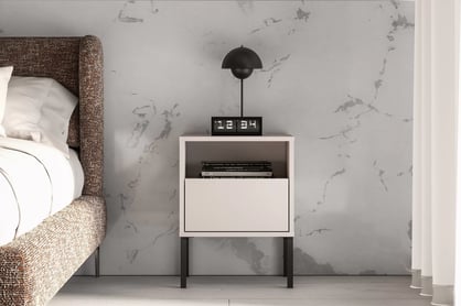 Nočný stolík Harmona 40 cm so zásuvkou - kašmír Nočný Stolík Harmona 40 cm z szuflada - kašmír