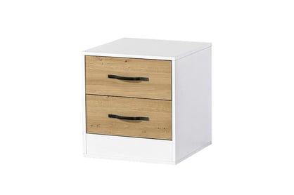 Nočný stolík Lomaro 50 cm so zásuvkami - dub artisan / čierny úchyt Nočný Stolík Lomaro 50 cm so zásuvkami - Dub artisan / Úchytka Čierny 