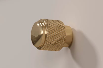 Nočný stolík Lorini 45 cm so zásuvkou - kašmír / zlatá úchytka Nočný Stolík Lorini z szuflada 45 cm - kašmír / zlaté Úchytka