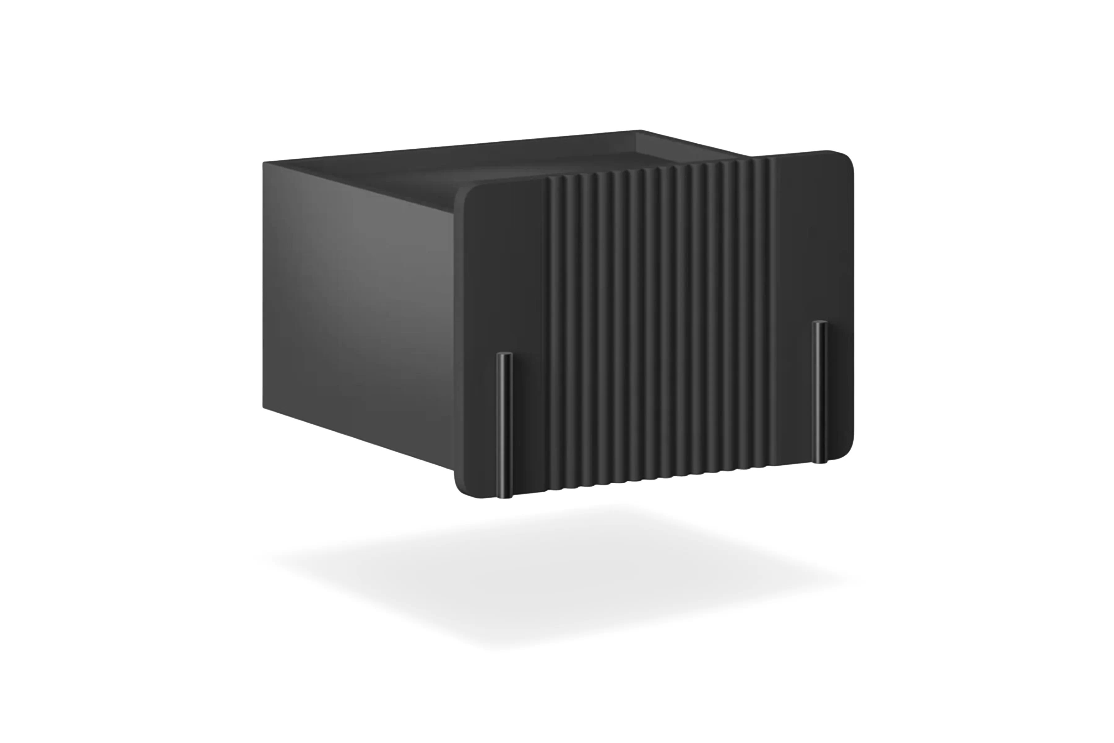 Nočný stolík na stenu Malmi 45 cm - čierny mat / čierna Nočný Stolík Malmi 45 cm závesná z szuflada - Čierny mat / Čierny