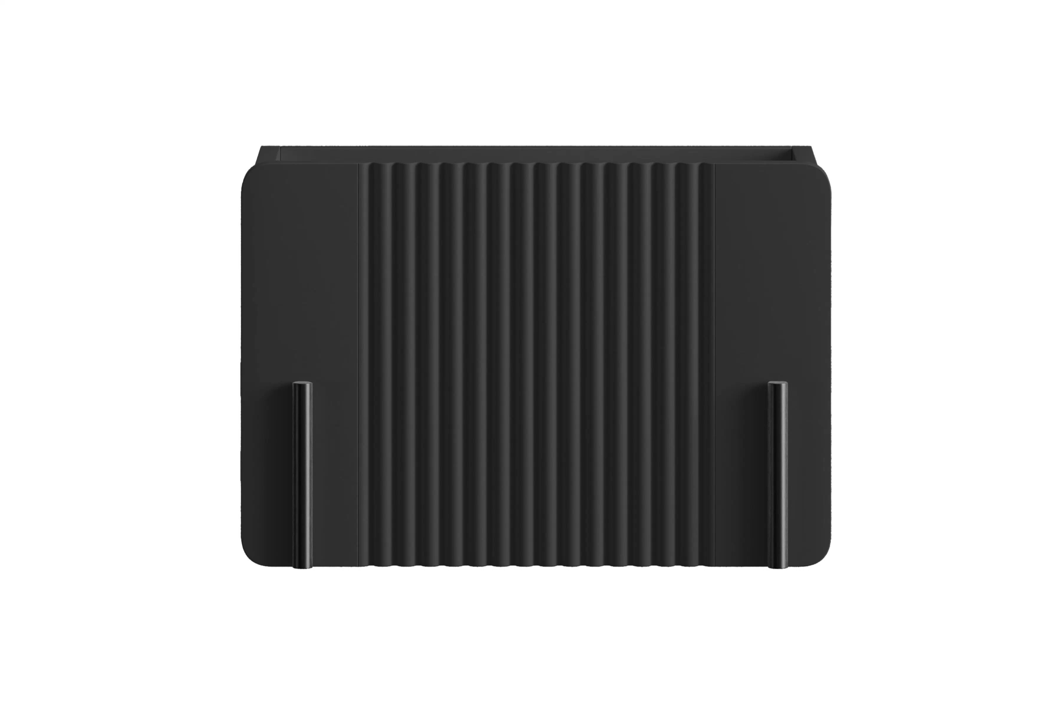 Nočný stolík na stenu Malmi 45 cm - čierny mat / čierna Nočný Stolík Malmi 45 cm závesná z szuflada - Čierny mat / Čierny