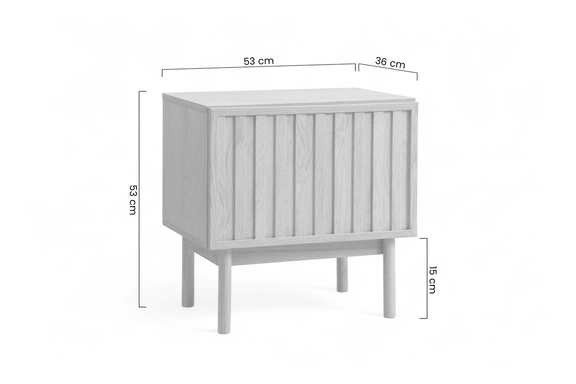 Nočný stolík Risto 53 cm - dub svetlý Nočný Stolík Risto 53 cm - Svetlý dub