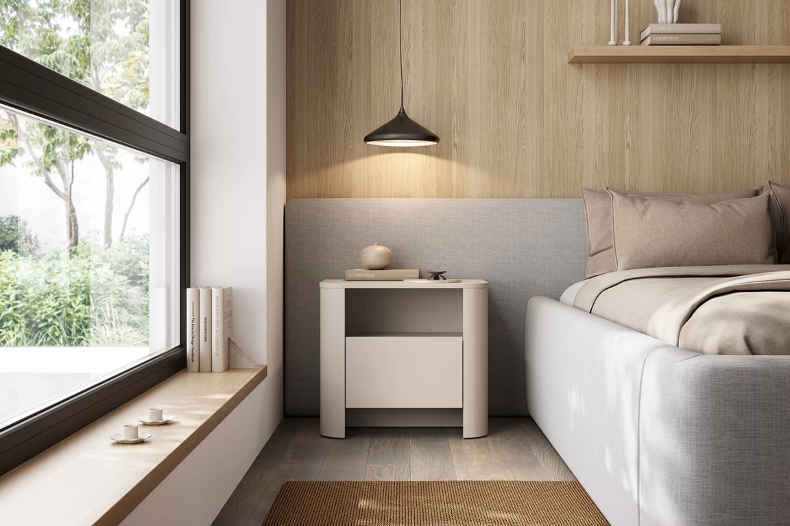 Nočný stolík Sorrenti 58 cm - kašmírový Nočný Stolík Sorrenti 58 cm - kašmír
