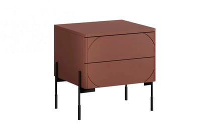 Nočný stolík Sonatia 45 cm - burgundová