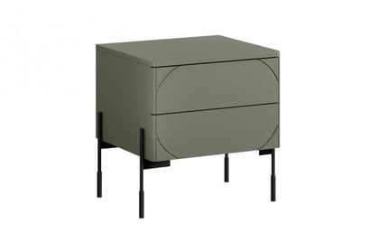 Nočný stolík Sonatia 45 cm - olivová