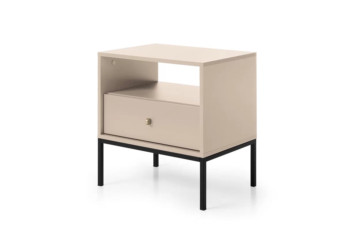Noční stolek Eladia - béžový Béžový noční stolek Eladia