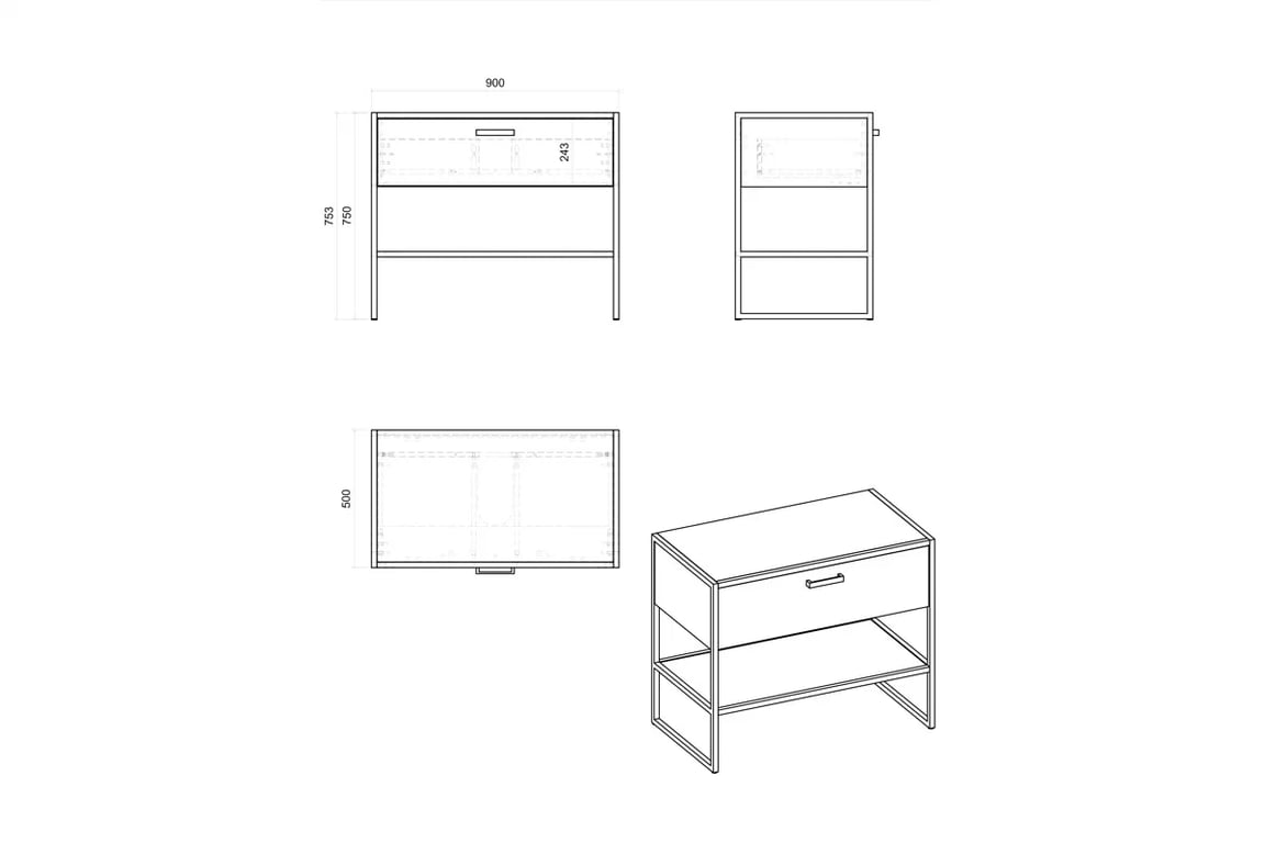 Skříňka pod umyvadlo Brooklyn 827 UN 90 cm - dub craft Rozměry Skříňky lazienkowej 