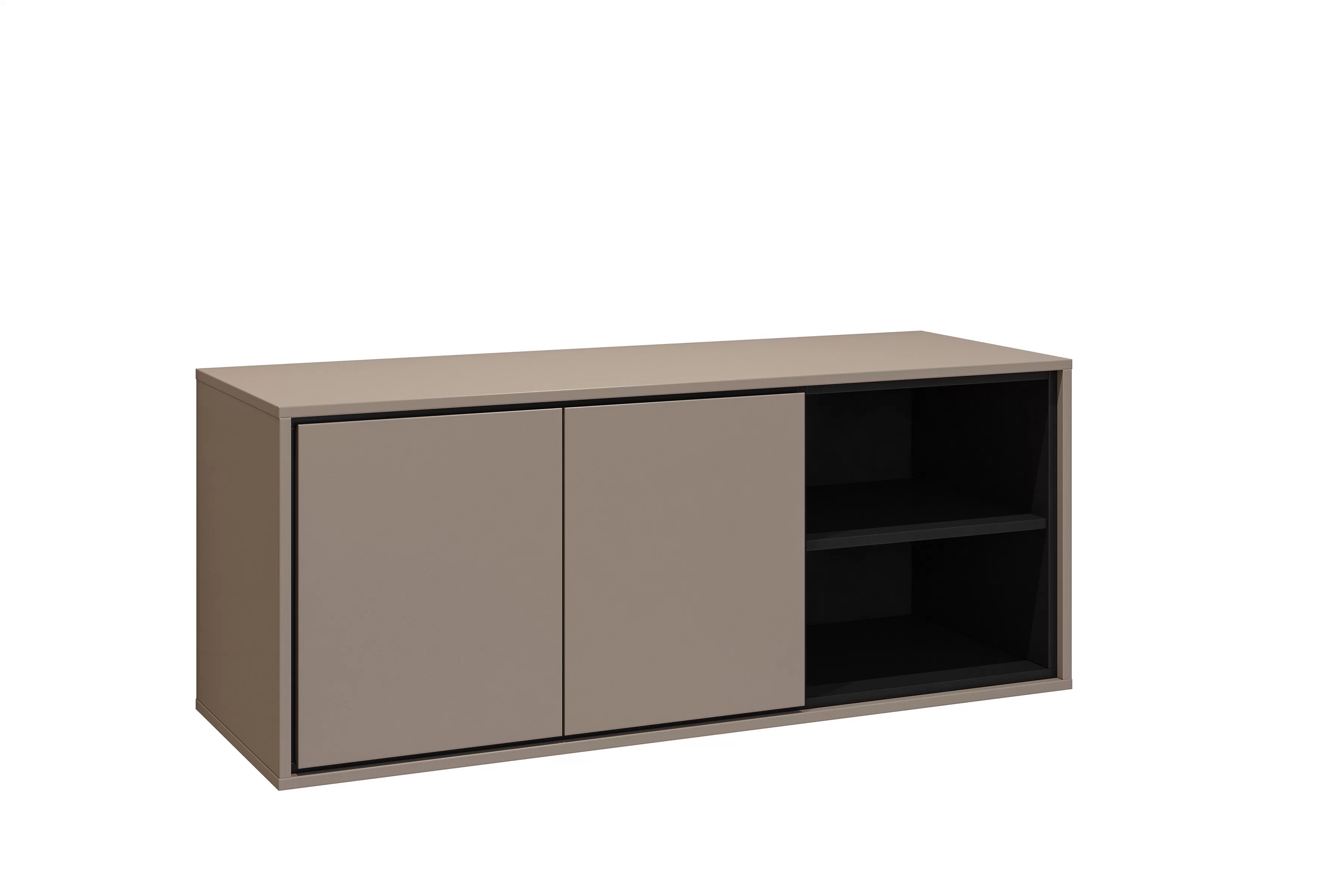 Závěsná skříňka pod umyvadlo Irvine 120 cm – congo / černá skříňka pod umywalke Irvine 120 cm závěsná - congo / černá