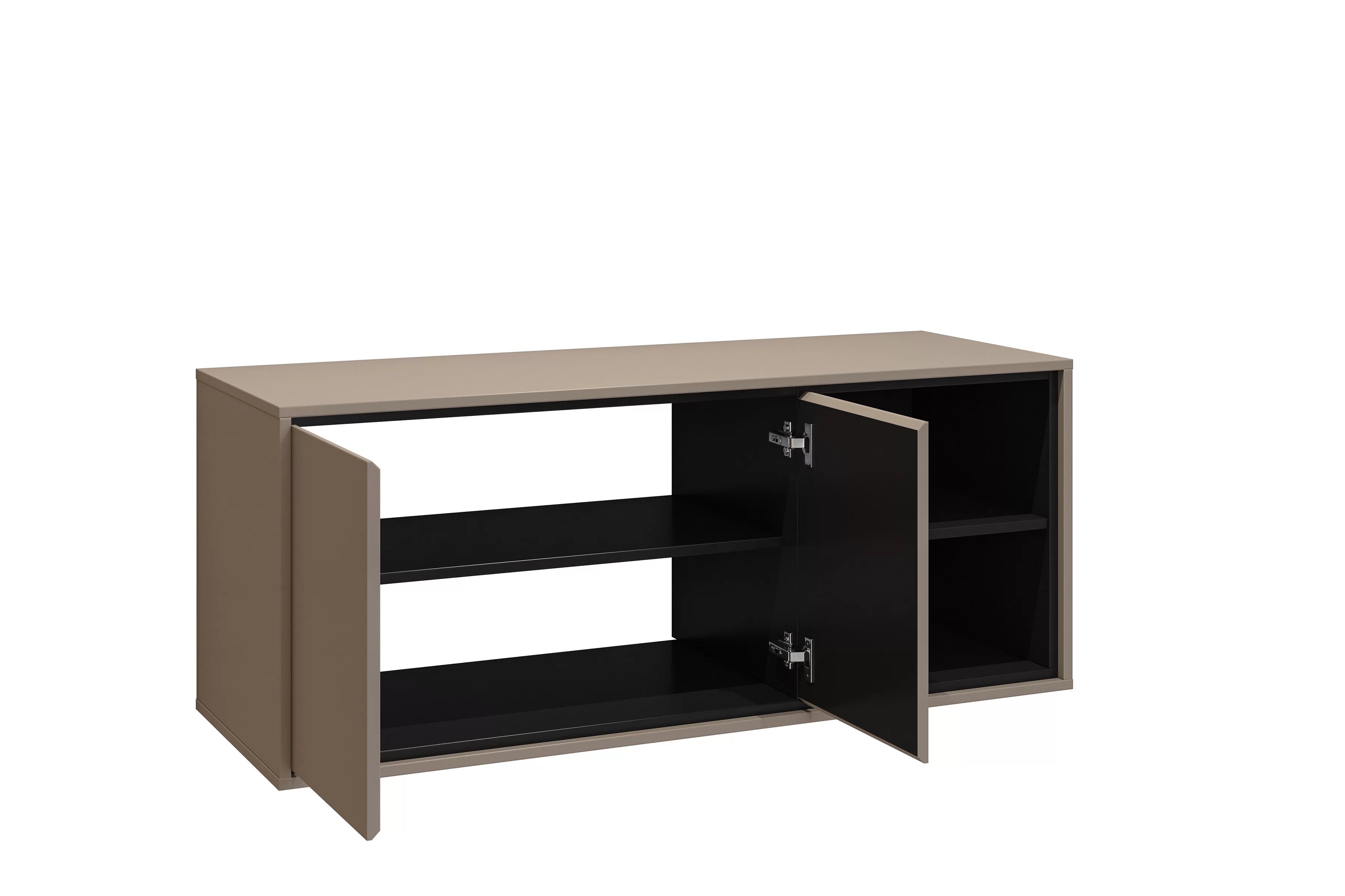 Závěsná skříňka pod umyvadlo Irvine 120 cm – congo / černá skříňka pod umywalke Irvine 120 cm závěsná - congo / černá