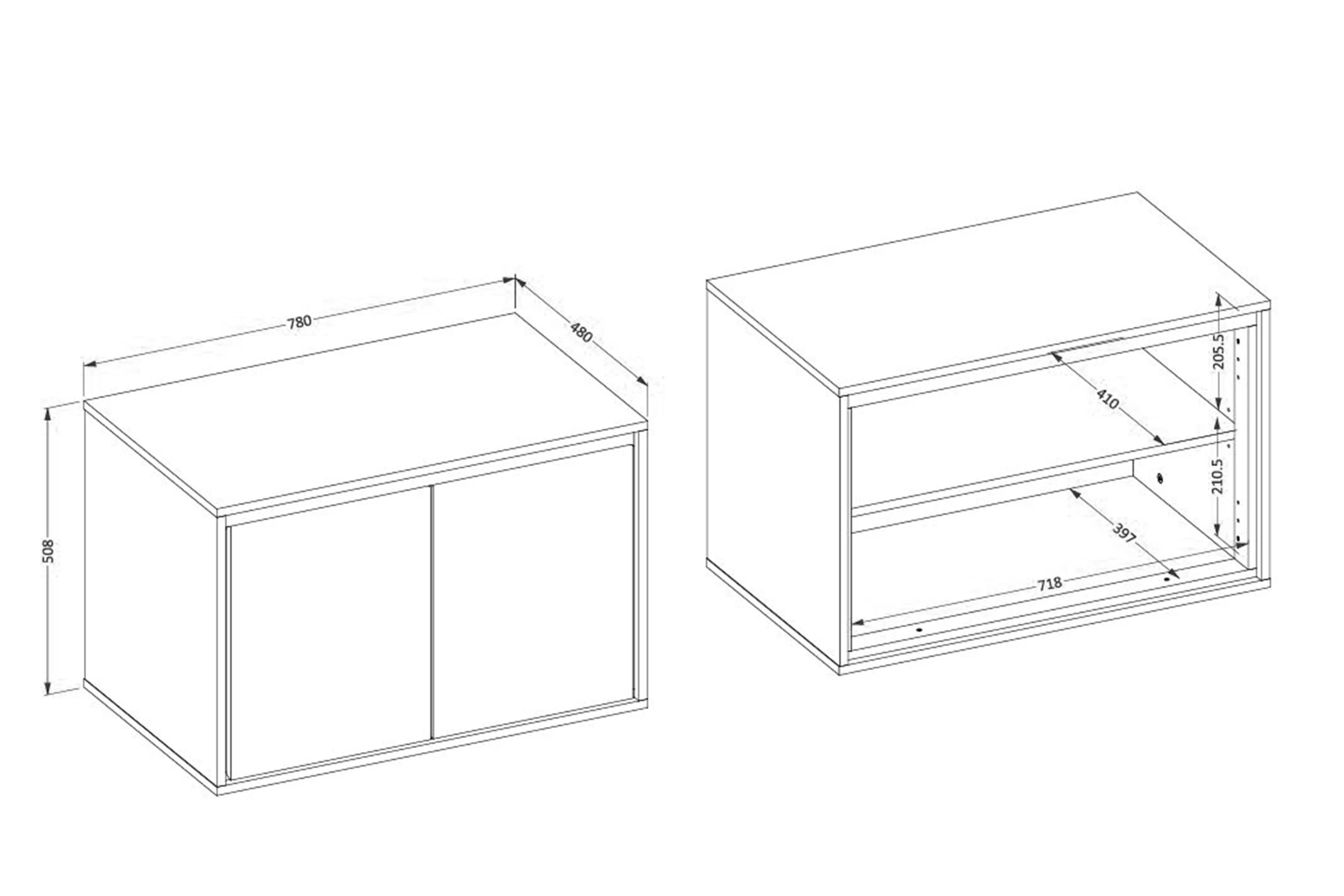Závěsná skříňka pod umyvadlo Irvine 78 cm – bílá-černá / bílý lesk skříňka pod umywalke Irvine 78 cm závěsná - bílá-černá / bílá lesk