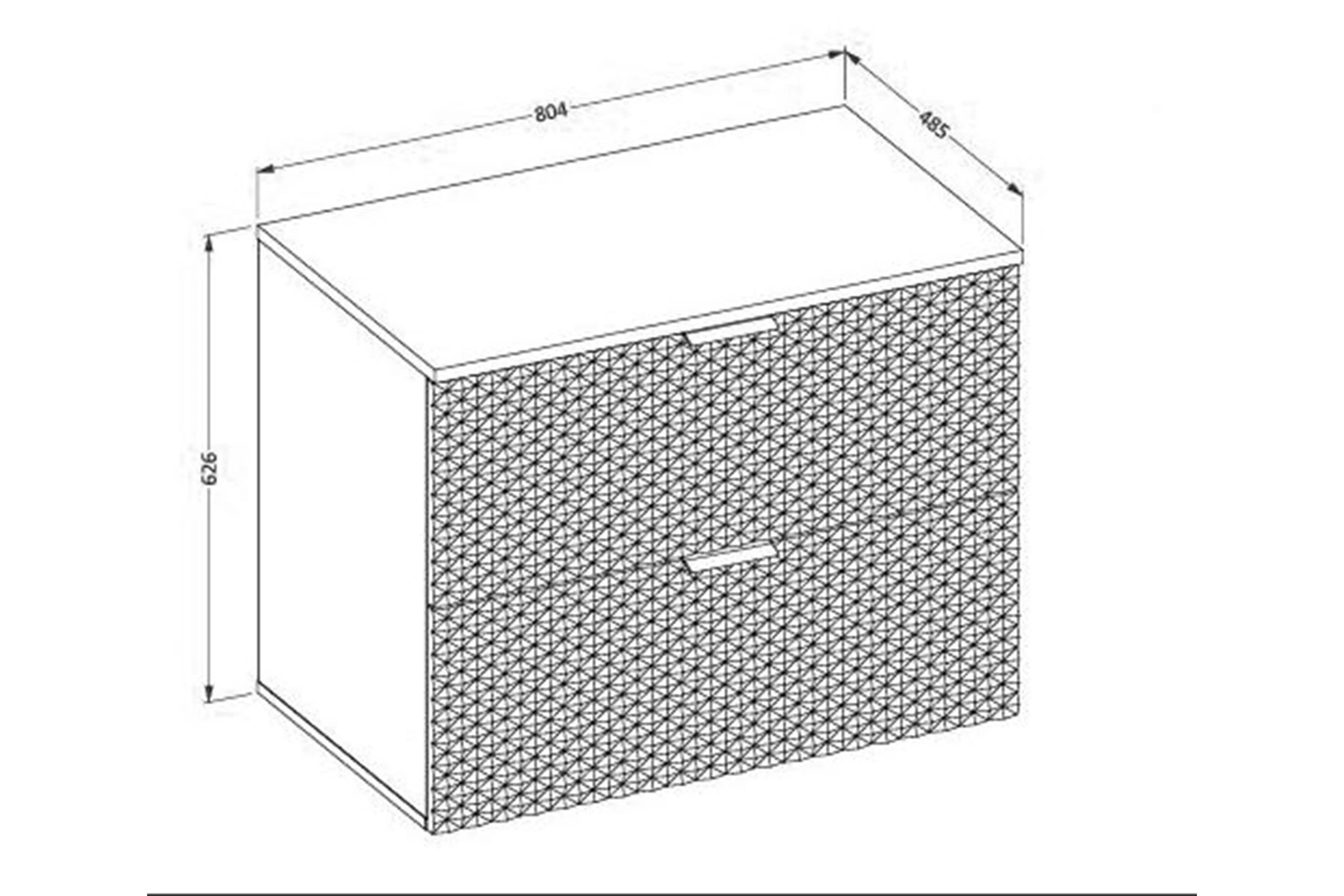 Závěsná umyvadlová skříňka Laura 80 cm se zásuvkami - bílá / bílý pyramidický mat skříňka pod umywalke Laura 80 cm závěsná se zásuvkami - bílá / bílá mat piramidki