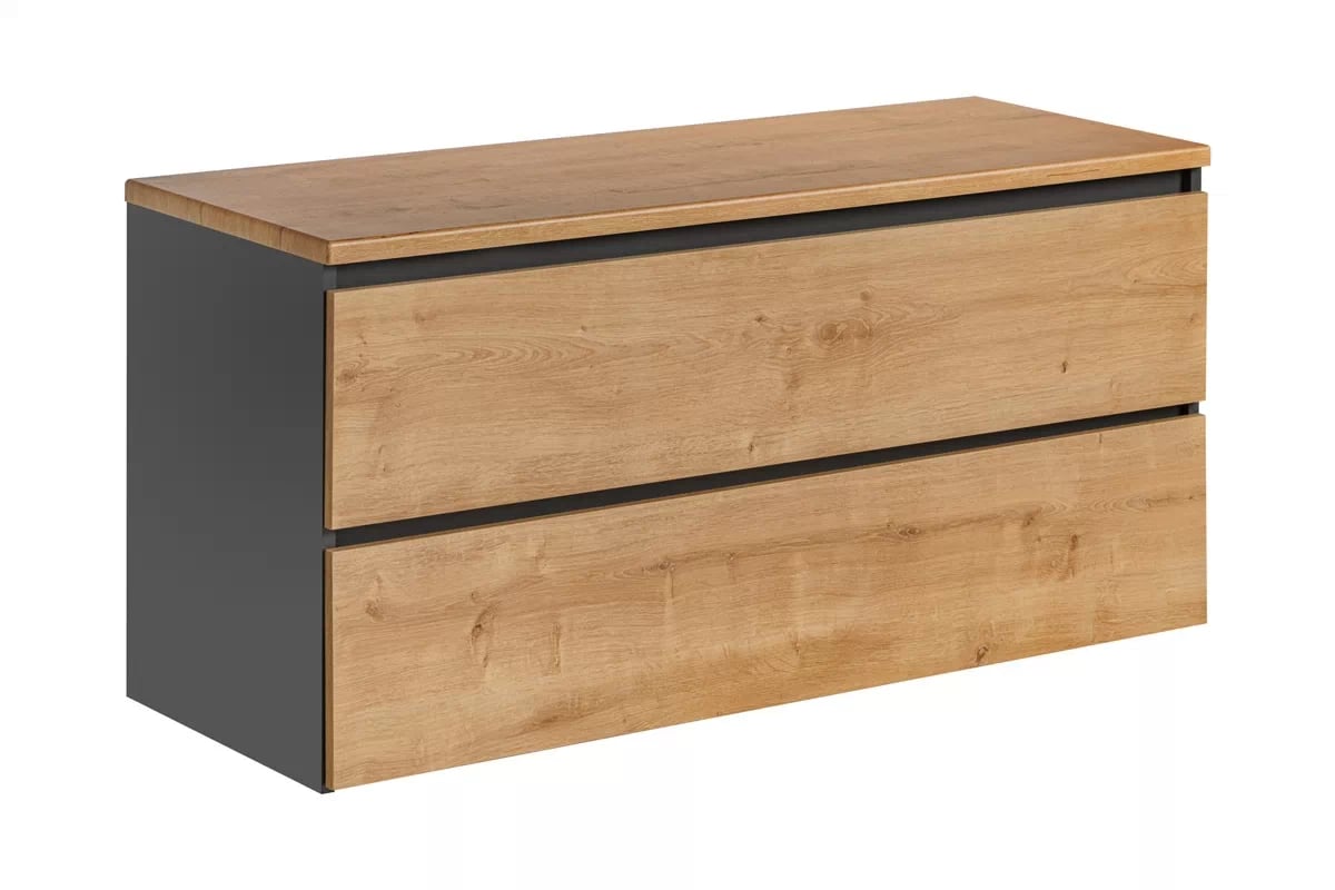 Skříňka pod umyvadlo Monako Grey Oak 823 120 cm - diamantově šedá / dub Hamilton Skříňka pod umývadlo 120 cm Monako Grey Oak 823 - Diamantový šedý / dub Hamilton