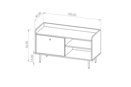 TV skříňka Kastelio 100 cm - brandy castello Skříňka rtv do wnetrza salonowego