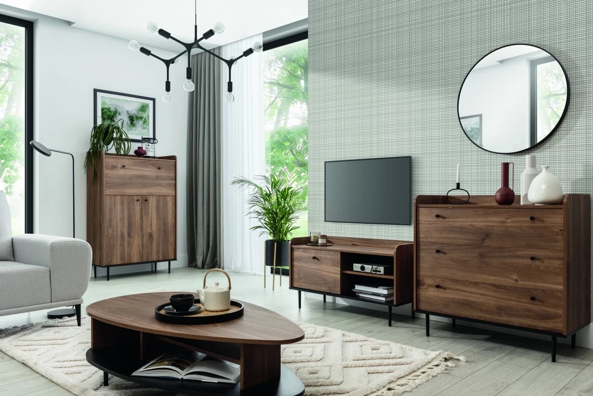 TV stolík 100 Kastelio - brandy castello TV skrinka Hnedá