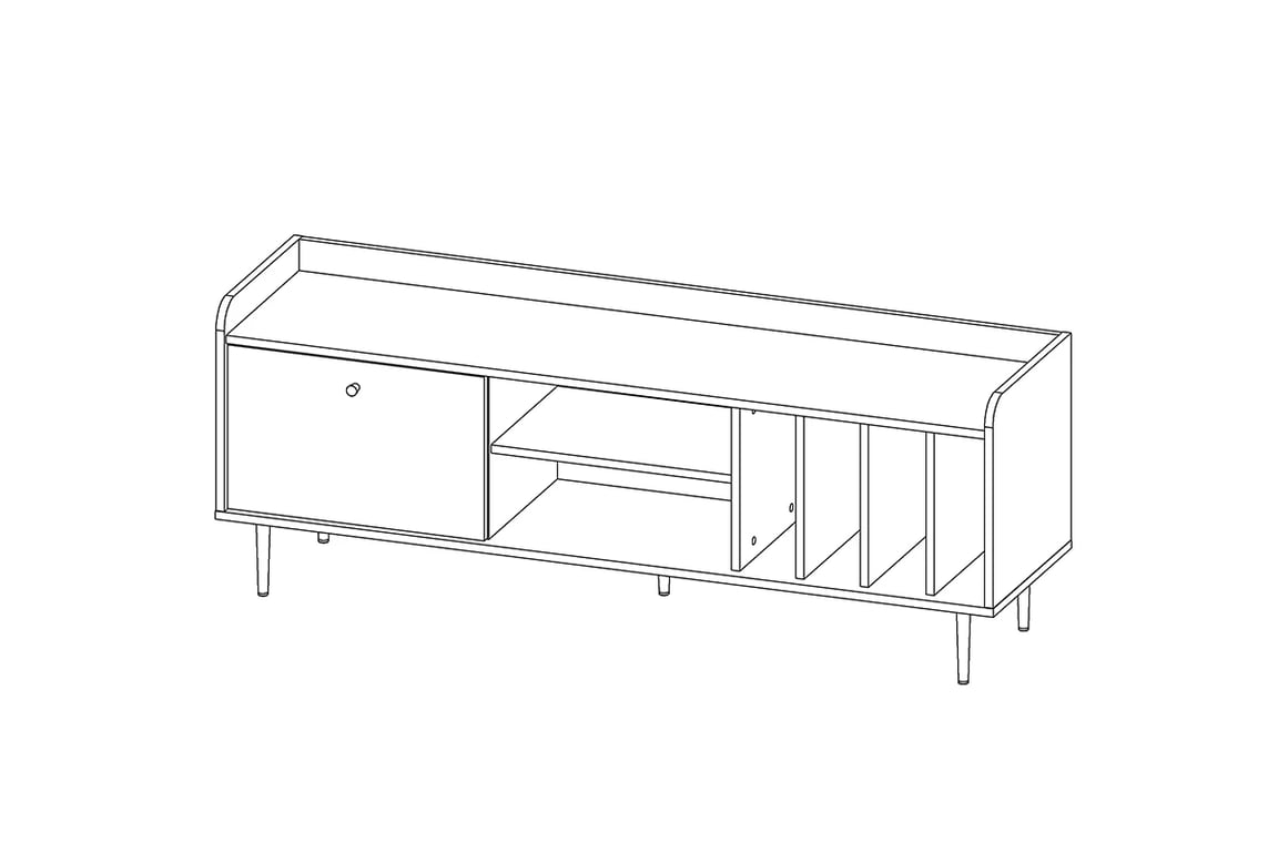 TV skříňka Kastelio 150 cm - brandy castello TV skříňka Kastelio