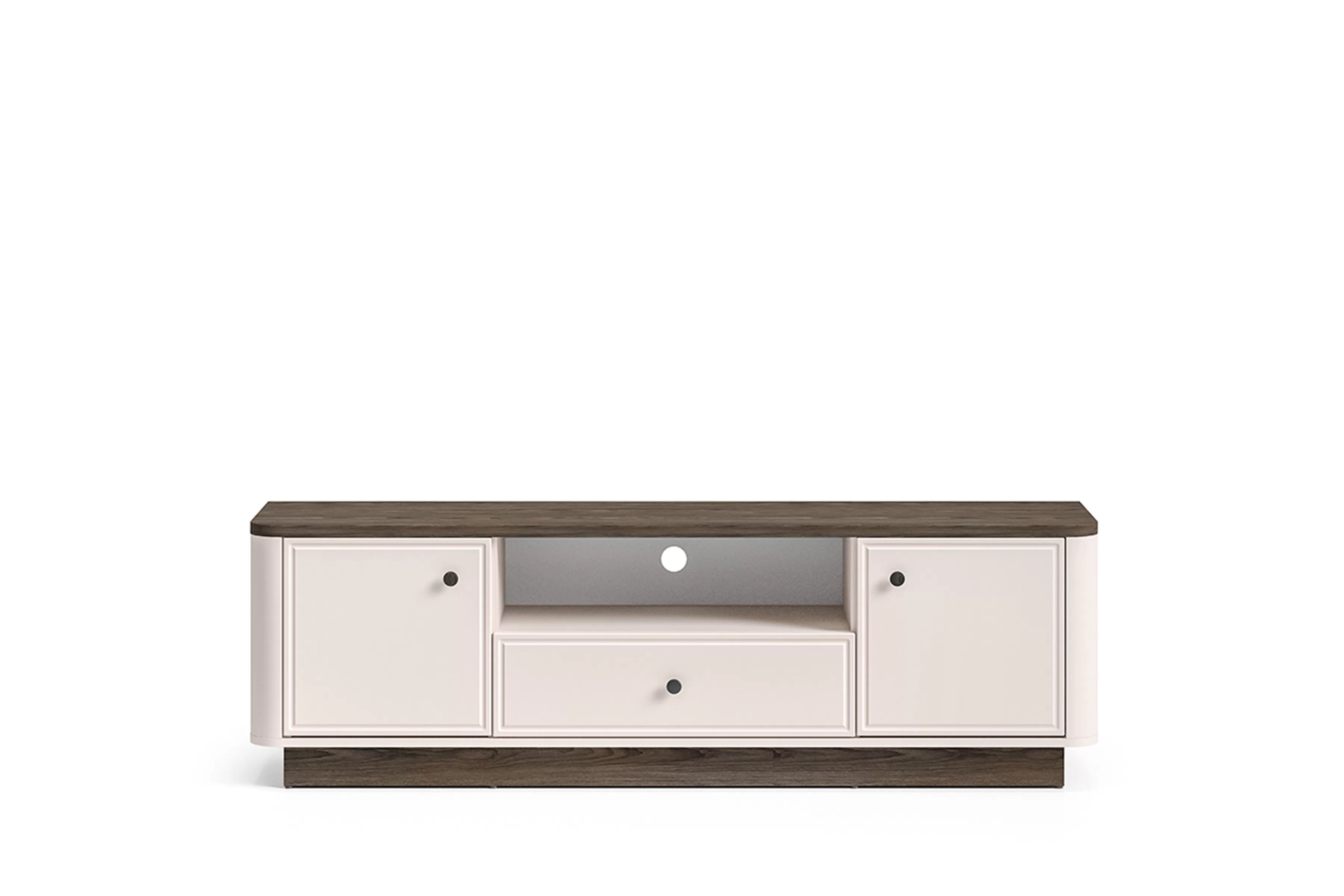 TV stolek Amberto 160 cm se zásuvkou - kašmír / dub windmill dark skříňka RTV Amberto 160 cm z szuflada - kašmír / dub windmill dark