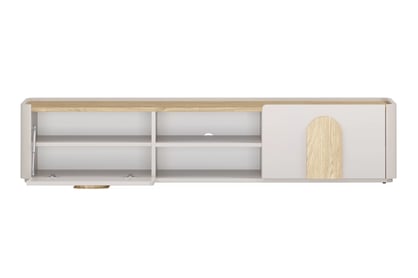 TV stolek Amilio 170 cm se zásuvkou - kašmír / dub olejovaný / úchyty dub světlý skříňka RTV Amilio 170 cm z szuflada - kašmír / dub olejowany / Úchytky světlý dub