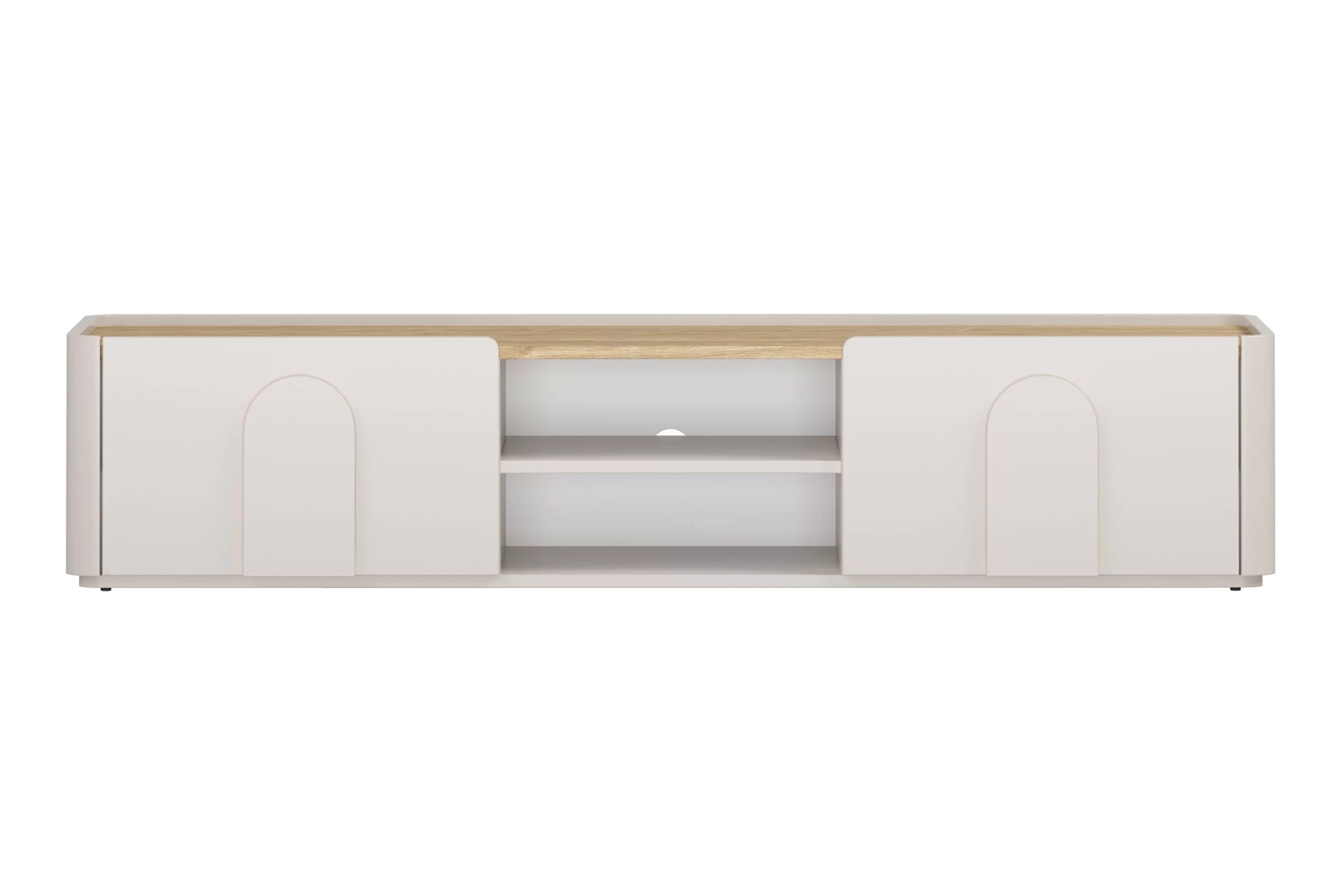 TV stolík Amilio 170 cm - kašmírová / dub olejovaný TV skrinka Amilio 170 cm z szuflada - kašmír / Dub olejowany / úchyty kašmír