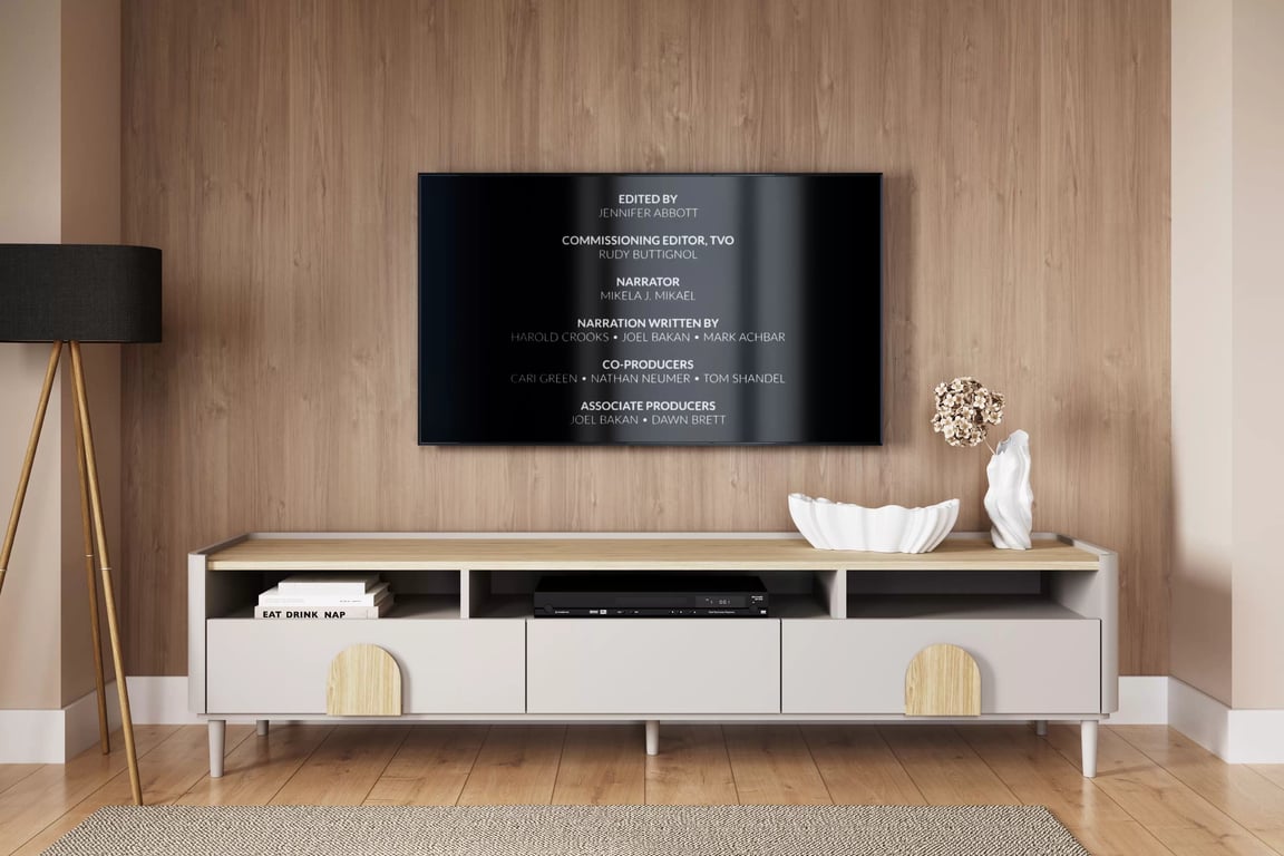 TV stolek Amilio 200 cm se zásuvkami - kašmír / dub olejovaný / úchyty dub světlý skříňka RTV Amilio 200 cm se zásuvkami na nožkách - kašmír / dub olejowany / Úchytky světlý dub