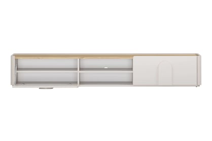 TV stolek Amilio 220 cm se zásuvkou - kašmír / dub olejovaný / úchyty kašmír skříňka RTV Amilio 220 cm z szuflada - kašmír / dub olejowany / Úchytky kašmír